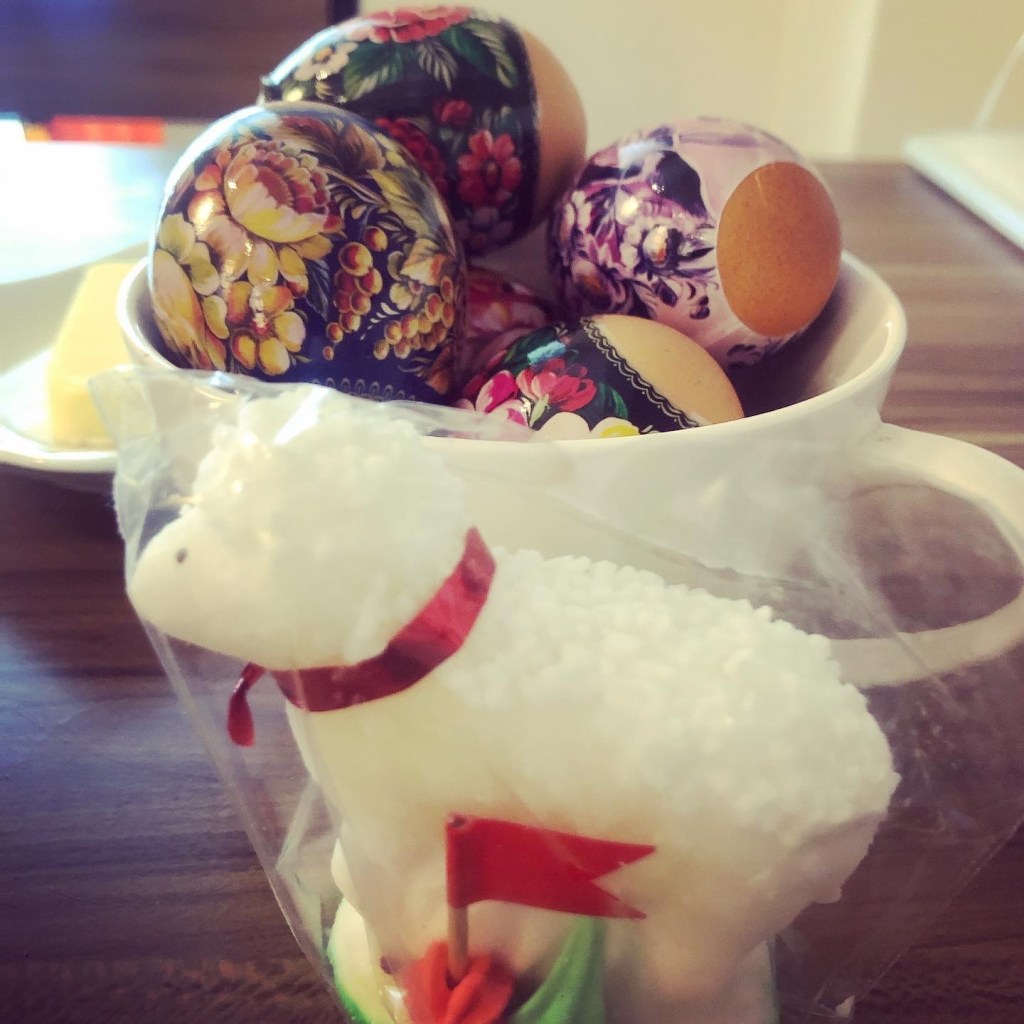 A lamb made of sugar, for Easter